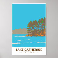 Parc d'état du lac Catherine Arkansas Vintage