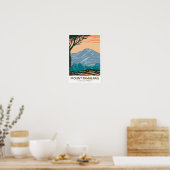 Poster Parc d'état du Mont Tamalpais Californie Vintage (Cuisine)