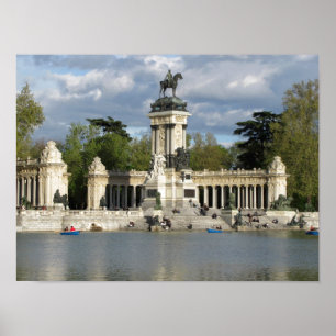 Poster Parc du Retiro de Buen, Madrid, Espagne