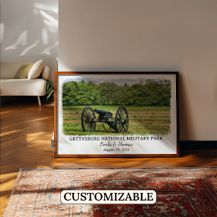 Poster Parc militaire national de Gettysburg Pennsylvanie