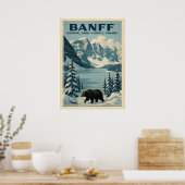 Poster Parc national Banff Alberta Canada V01 (Cuisine)
