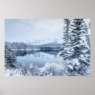 Poster Parc national Banff en hiver