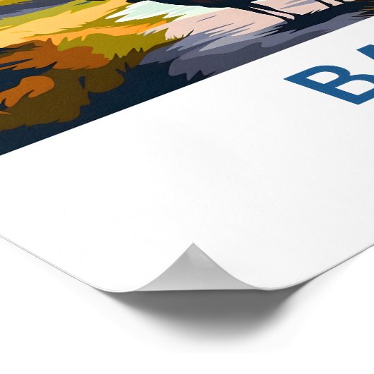 Poster Parc national Banff Imprimer (Coin)