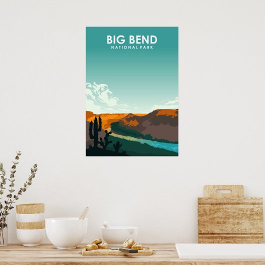 Poster Parc national Big Bend (Cuisine)