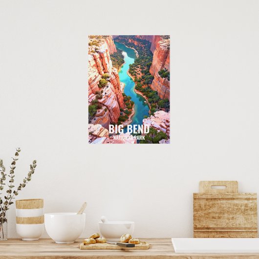 Poster Parc national Big Bend, Texas (Cuisine)