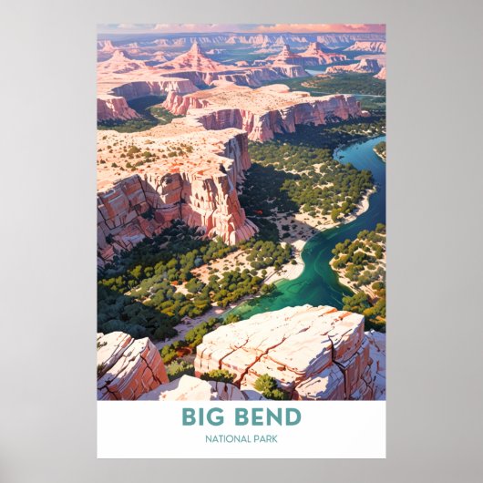Poster Parc national Big Bend, Texas (Devant)