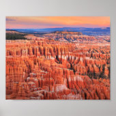 Poster Parc national Bryce Canyon Coucher du soleil (Devant)