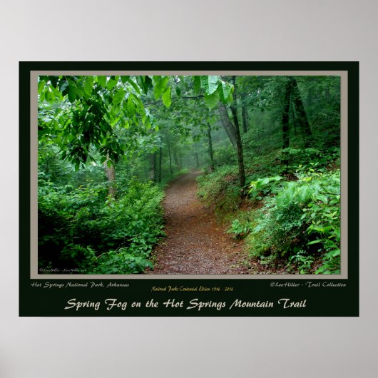 Poster Parc national Centennial Hot Springs Mt Trail (Devant)