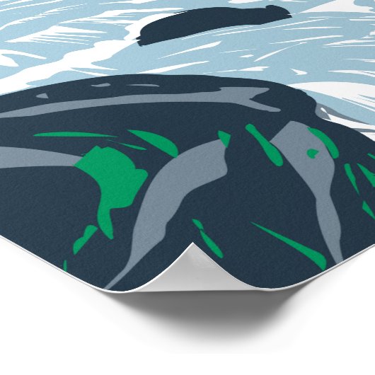 Poster Parc national Dartmoor Becky Falls Angleterre (Coin)