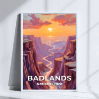 Parc national de Badlands Dakota du Sud Peinture