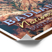 POSTER PARC NATIONAL DE BADLANDS - DAKOTA SUD USA (Coin)