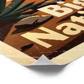 Poster Parc national de Big Bend Retro (Coin)