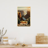 Poster Parc national de Big Bend Retro (Cuisine)