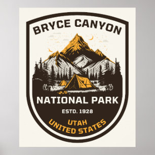 Poster Parc national de Bryce Canyon Extérieur et Nature