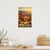Poster Parc national de Bryce Canyon Rétro (Cuisine)