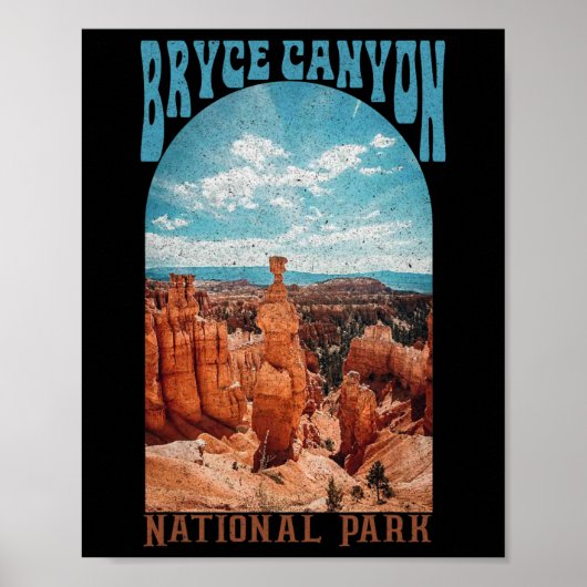 Poster Parc national de Bryce Canyon sentier Explorer Uta (Devant)