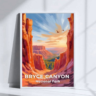 Poster Parc national de Bryce Canyon Voyage dans l'Utah