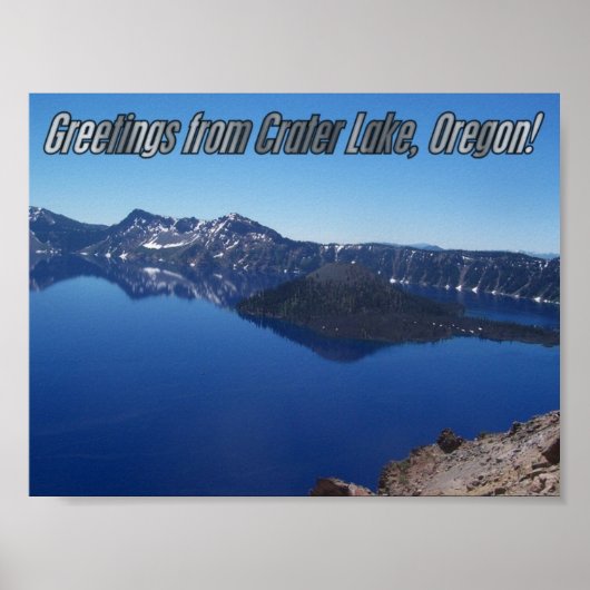 Poster Parc national de Crater Lake (Devant)