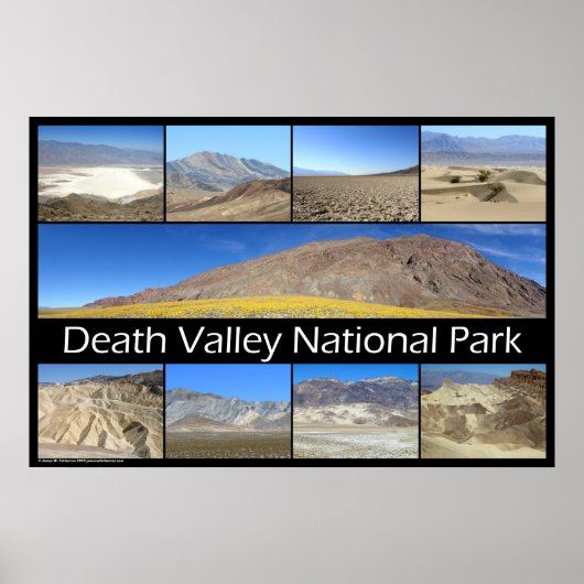 Poster Parc national de Death Valley (Devant)