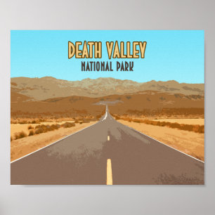 Poster Parc national de Death Valley Nevada Californie