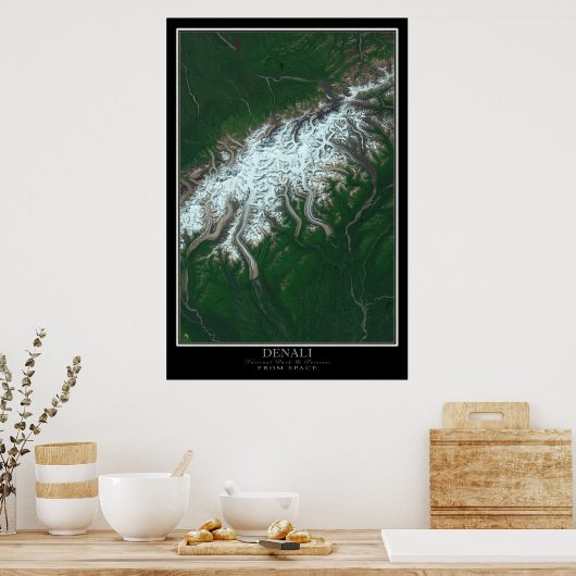 Poster Parc national de Denali et réserve l'Alaska de l'e (Cuisine)
