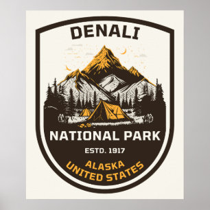 Poster Parc national de Denali, plein air et nature