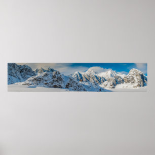 Poster Parc national de Denali, Ruth Glacier Pano