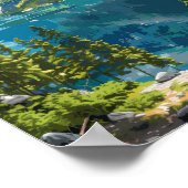 Poster Parc national de Durmitor Monténégro Art de voyage (Coin)