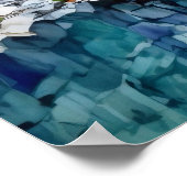 Poster Parc national de Glacier aquarelle (Coin)