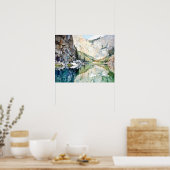 Poster Parc national de Glacier aquarelle (Cuisine)