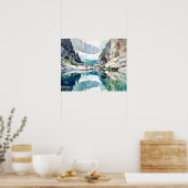Poster Parc national de Glacier aquarelle (Cuisine)