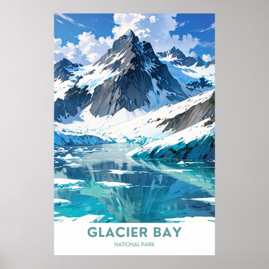 Poster Parc national de Glacier Bay (Devant)