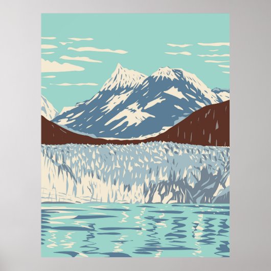 Poster Parc national de Glacier Bay (Devant)