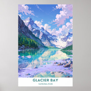 Poster Parc national de Glacier Bay - Montana