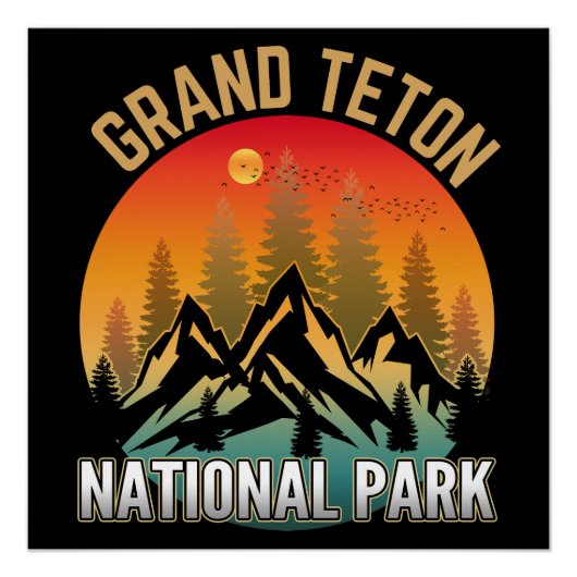 Poster Parc national de Grand Teton (Devant)