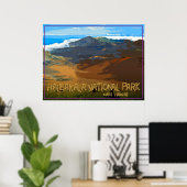 Poster Parc national de Haleakala, Maui Hawaii (Bureau à domicile)