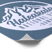 Poster Parc national de Haleakala Randonnée Hawaii (Coin)