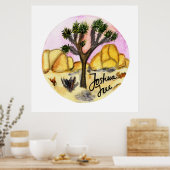 Poster Parc national de Joshua Tree Coucher de soleil (Cuisine)