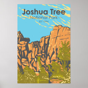 Poster Parc national de Joshua Tree Le Grand Burrito