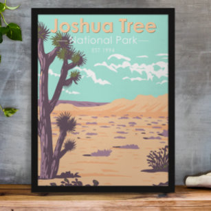 Poster Parc national de Joshua Tree Tule Springs Vintage