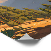 Poster Parc national de Kings Canyon Voyage (Coin)