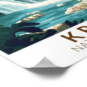 Poster Parc national de Krka Croatie Illustration Art de (Coin)