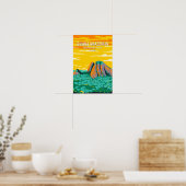 Poster Parc national de la Guyane Amazonienne Vintage (Cuisine)
