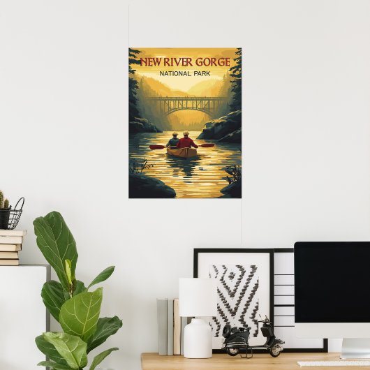 Poster Parc national de la Nouvelle Gorge (Bureau à domicile)