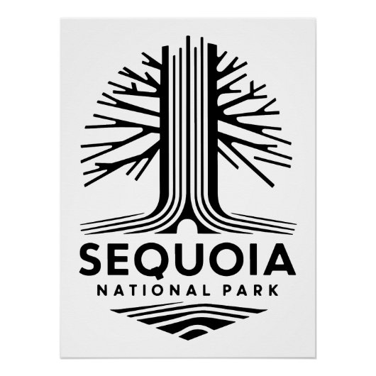 Poster Parc national de la Sequoia (Devant)