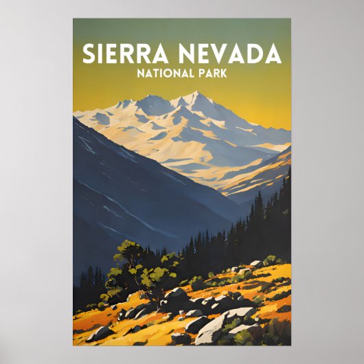 Poster Parc national de la Sierra Nevada (Devant)