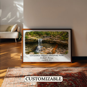 Poster Parc national de la vallée de Cuyahoga Ohio Aquare