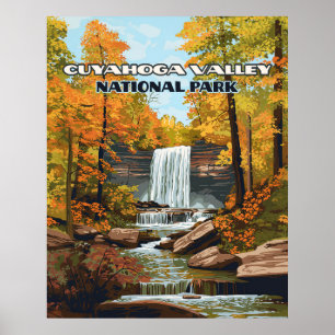 Poster Parc national de la vallée de Cuyahoga Ohio Clevel