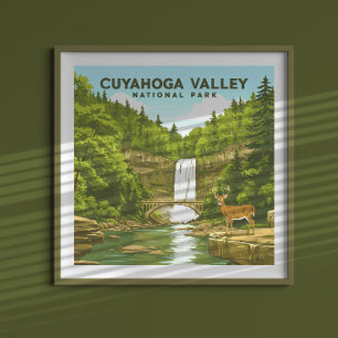 Poster Parc national de la vallée de Cuyahoga vintage