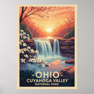 Poster Parc national de la vallée de l'Ohio Cuyahoga V01